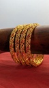 Gold plated bangles AD Stone