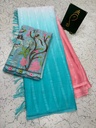 Georgette Saree with Fancy worked blouse