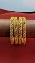 Gold plated bangles AD Stone