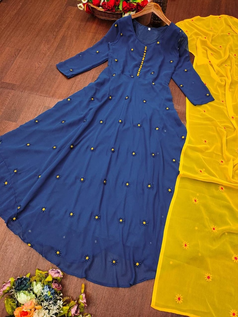 ANARKALI  GOWN WITH DUPATTA