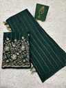 Georgette Saree with Fancy worked blouse